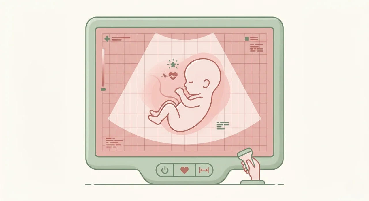 Échographie bébé à 12 semaines d'aménorrhée mesures et développement