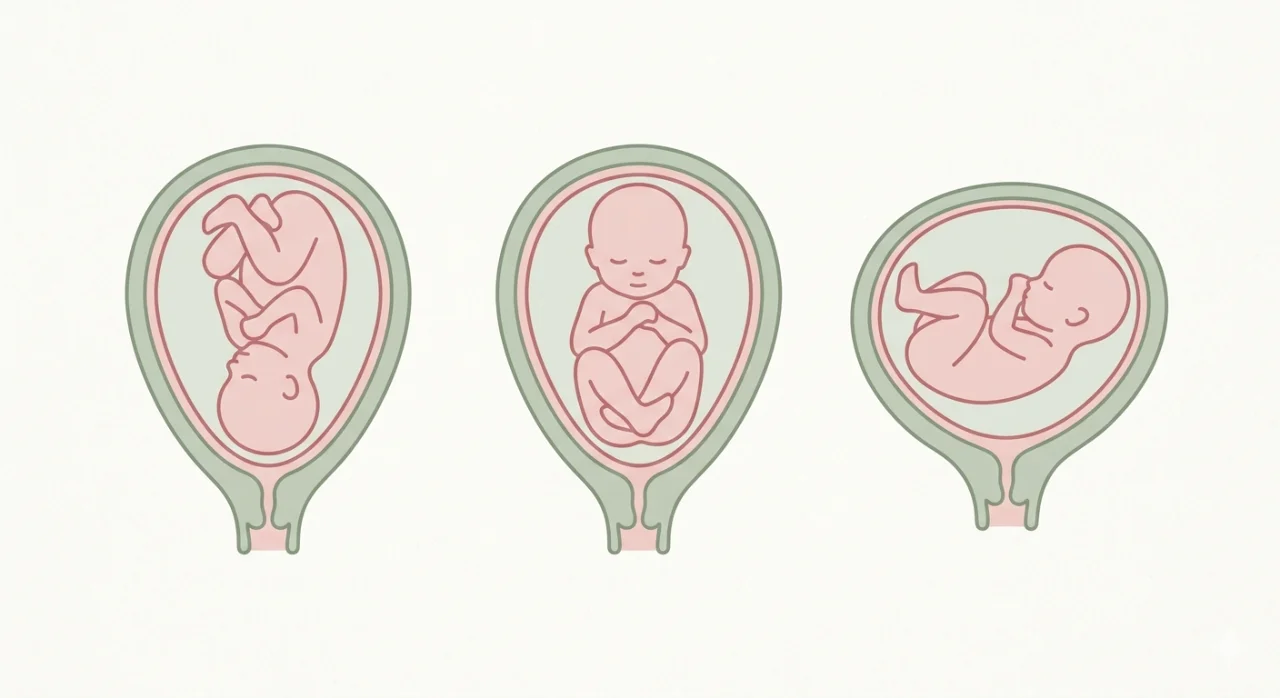 Positions de bébé en fin de grossesse céphalique siège transverse