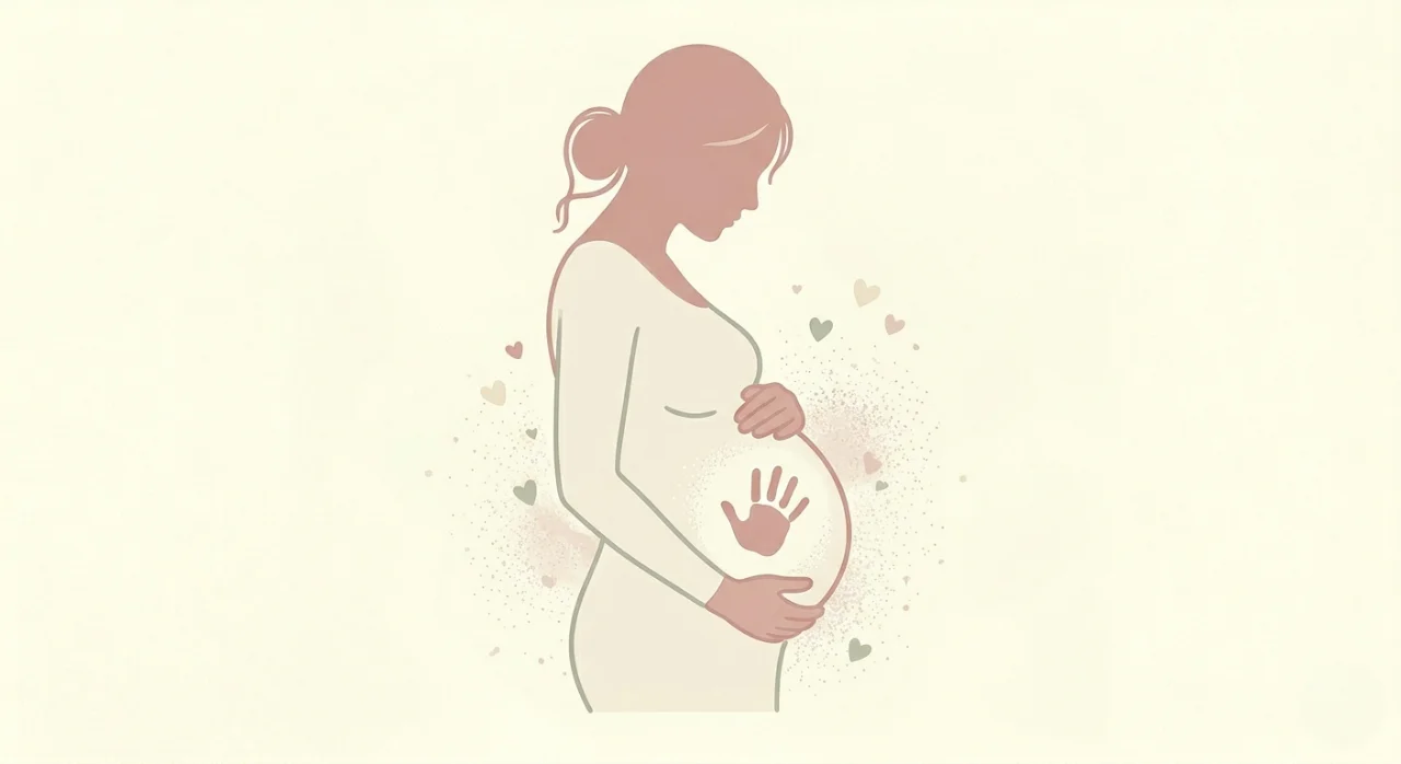Premiers mouvements de bébé dans le ventre flutters et coups de pied