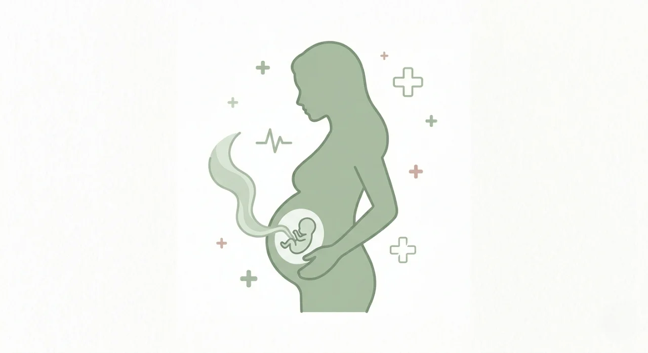 Femme enceinte au deuxième trimestre de grossesse
