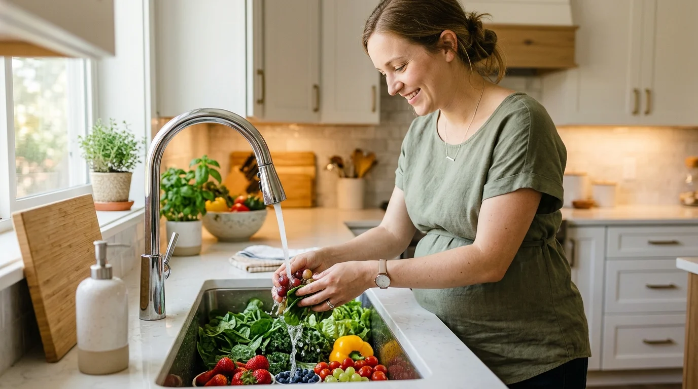 Lavage des fruits et légumes et règles d'hygiène pendant la grossesse